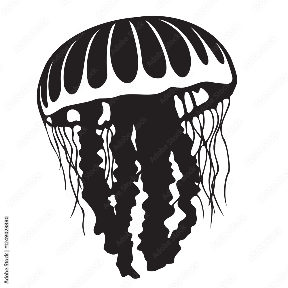 Fototapeta premium Jellyfish Design Svg