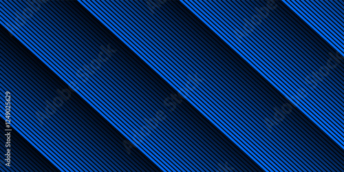 Blue and black vector, technology 3d futuristic glow with line shapes banner