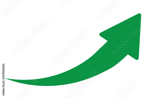 Curved arrow icon vector. Arrow pointer icon sign symbol vector. Arrow right vector icon illustration isolated on white background