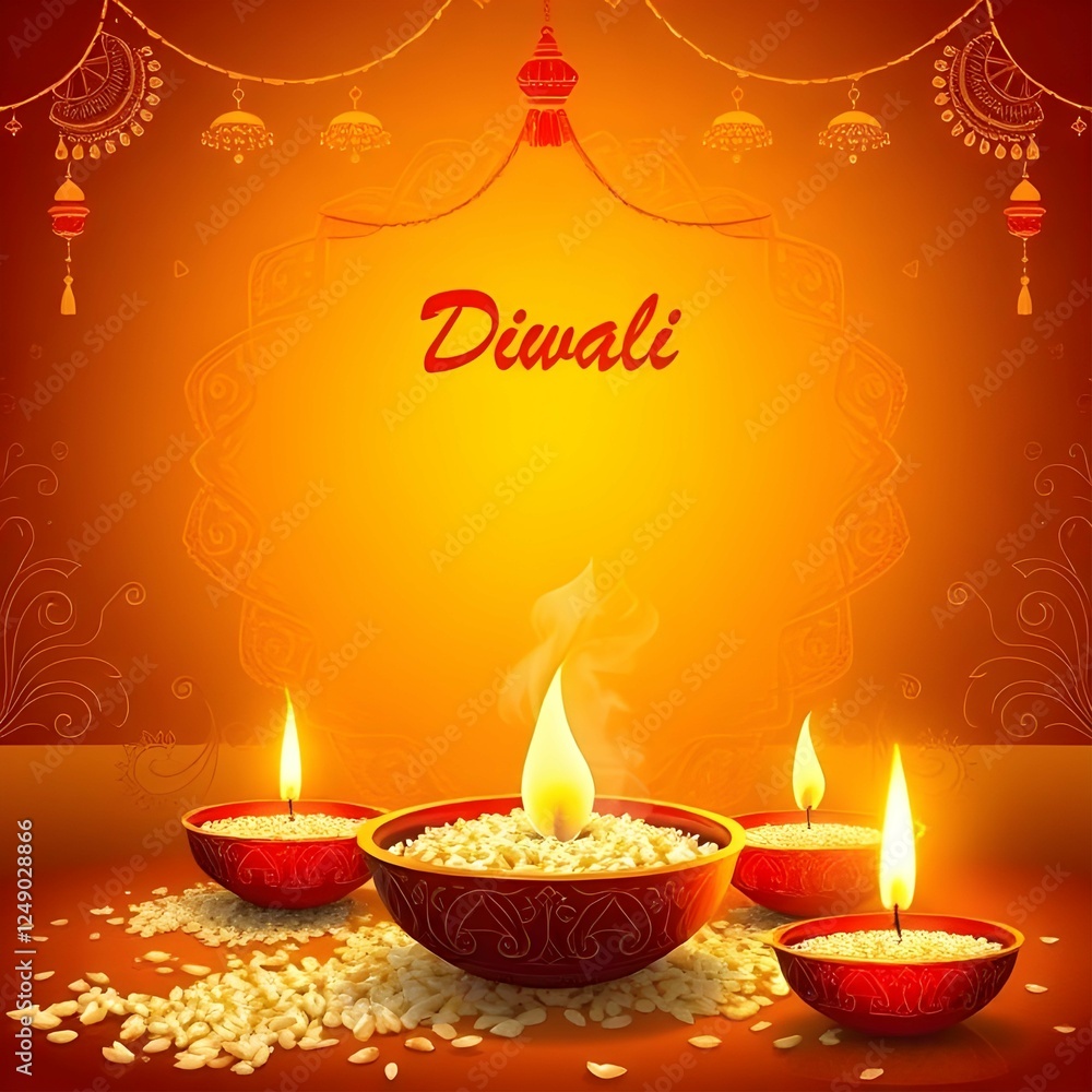 diwali festival background with candles diwali festival background with candles