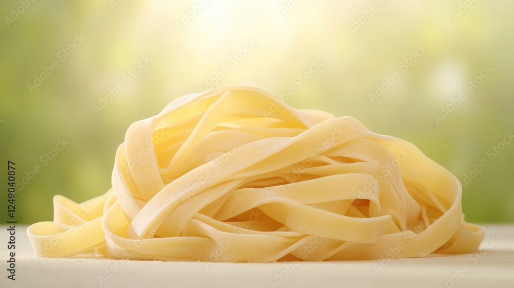 food texture concept. Freshly made fettuccine pasta on a light background food texture concept. Freshly made fettuccine pasta on a light background