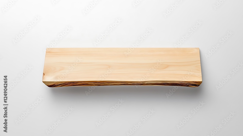 Natural Wood Serving Tray: Simple, Rustic Design on a Neutral Background AI Generated Natural Wood Serving Tray: Simple, Rustic Design on a Neutral Background AI Generated