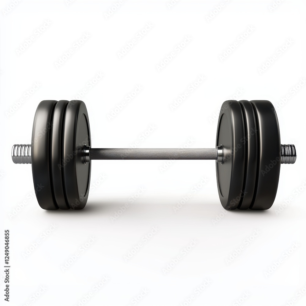 barbell with heavy weight plates, isolated on white barbell with heavy weight plates, isolated on white