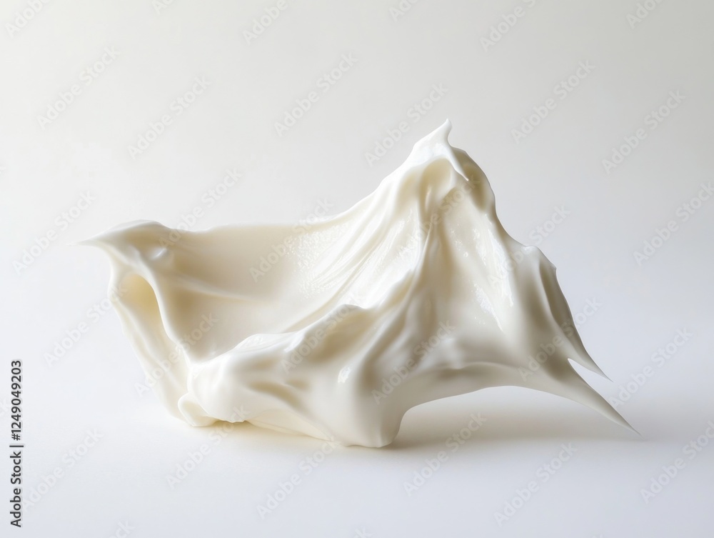 Smooth, textured frosting on a cake. Smooth, textured frosting on a cake.
