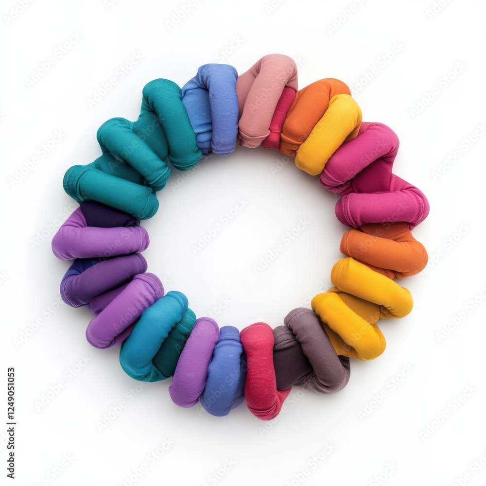 Obraz premium colorful textile ring