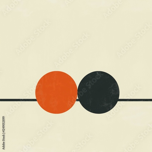 Abstract Geometric Design with Two Circles