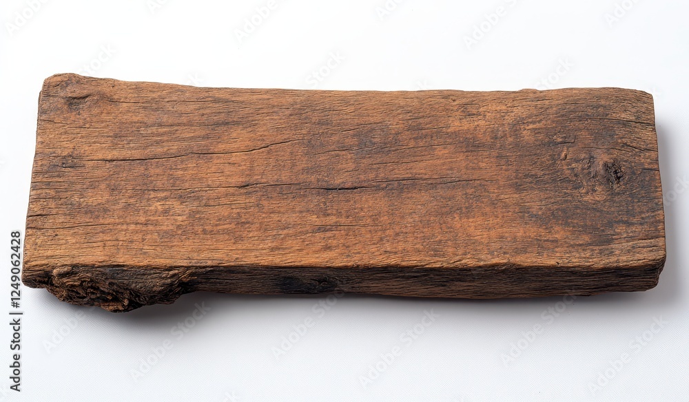 Close up of a rectangular piece of weathered, light brown wood. The wood has visible textures and grains, and some small cracks. It is set against a Close up of a rectangular piece of weathered, light brown wood. The wood has visible textures and grains, and some small cracks. It is set against a
