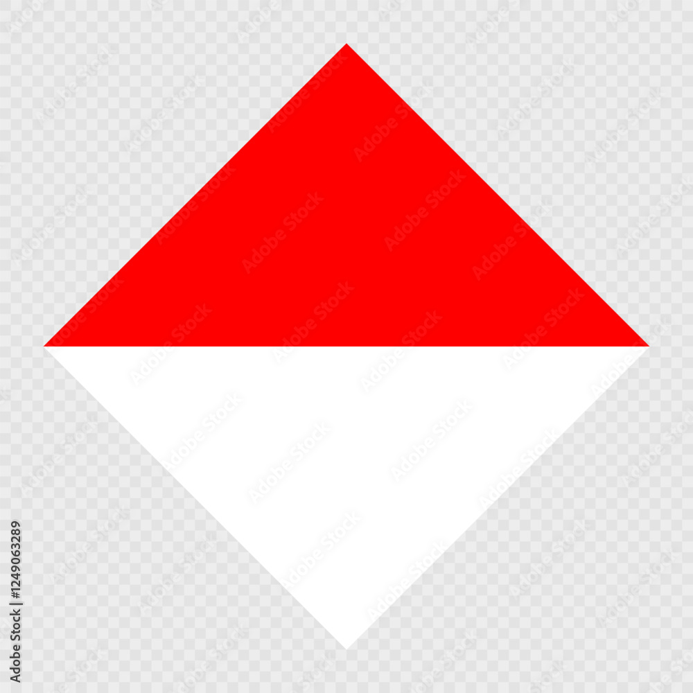Fototapeta premium Indonesia rhombus flag. Vector illustration.