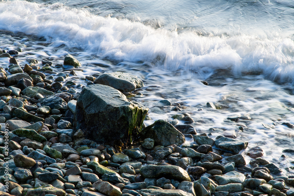 surf on the pebble beach