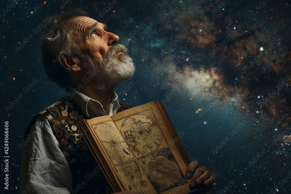 Fototapeta premium passion for astronomy, magical moment, celestial view, generative AI image