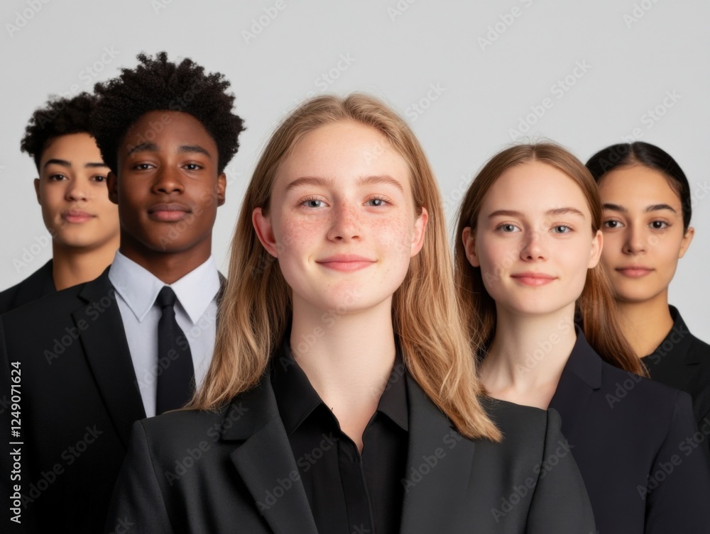 diverse group of young professionals in suits diverse group of young professionals in suits