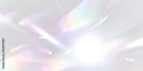 Png Rainbow light and crystal dust. Png Crystal shimmering with rainbow effect. Png Background with light bokeh effect. Gorgeous Christmas background with glowing dust.