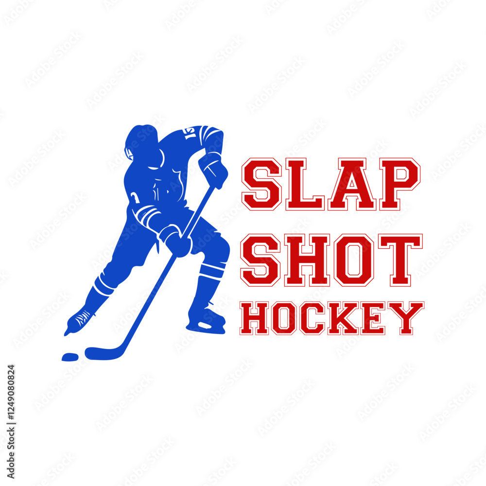 Fototapeta premium vector illustration of a hockey player