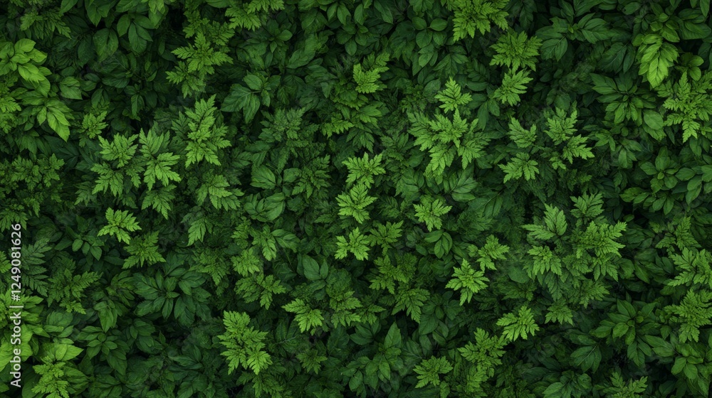 Vibrant green leaves creating a dense, textured backdrop, forming a lush, natural scene ideal for nature themed designs and enhancing the beauty of any project Vibrant green leaves creating a dense, textured backdrop, forming a lush, natural scene ideal for nature themed designs and enhancing the beauty of any project