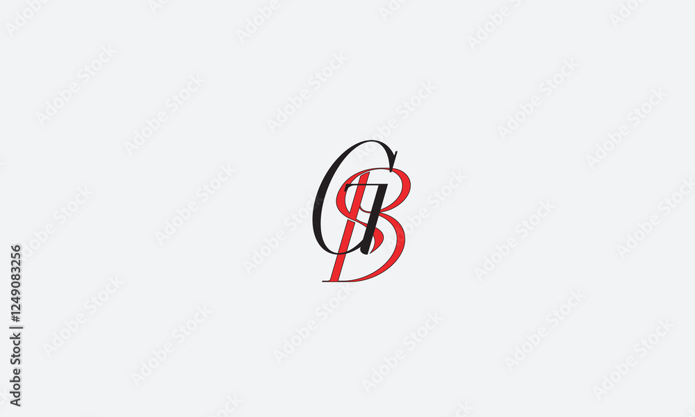 Fototapeta premium GB, BG, G, B Abstract Letters Logo Monogram 