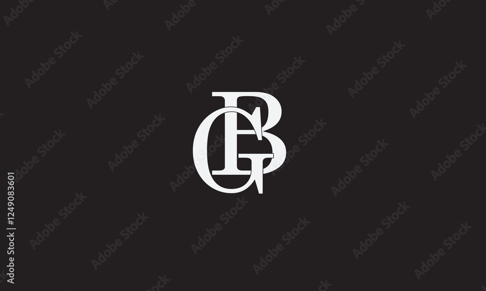 GB, BG, G, B Abstract Letters Logo Monogram GB, BG, G, B Abstract Letters Logo Monogram