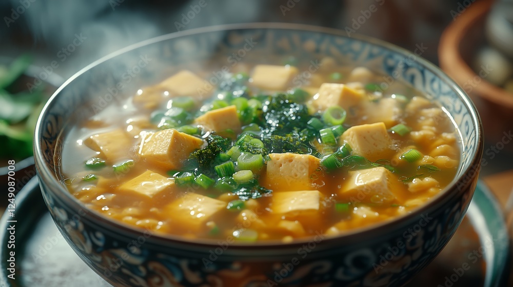 A steaming hot tofu pot A steaming hot tofu pot