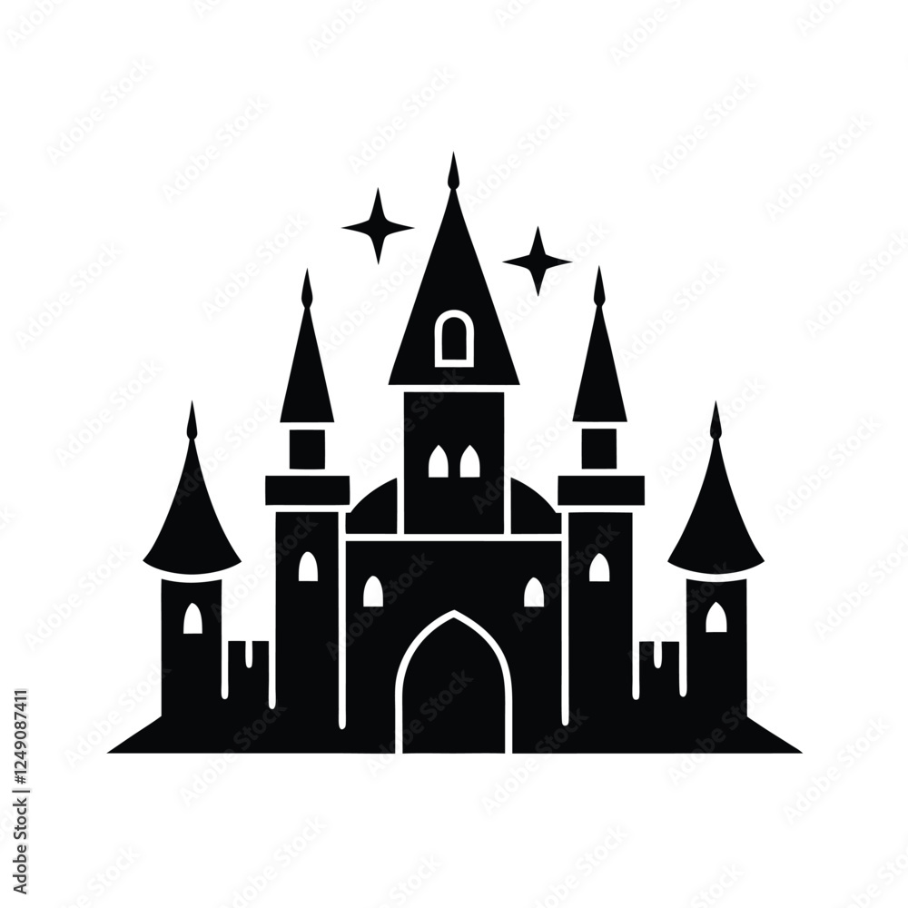 Obraz premium castle vector illustration