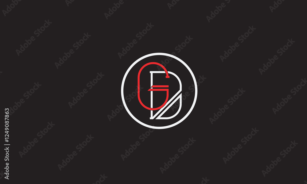 GD, DG, G, D Abstract Letters Logo Monogram GD, DG, G, D Abstract Letters Logo Monogram