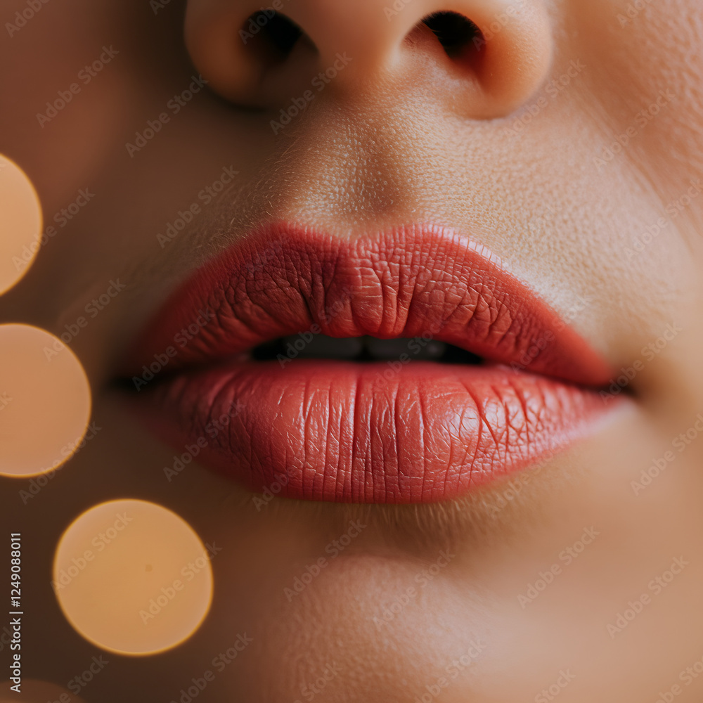 Fototapeta premium close up of a woman lips