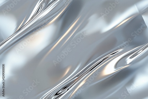 Polished steel seamless texture background industrial setting digital tile pattern smooth surface high-definition view
