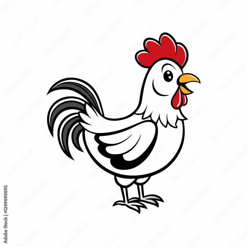 Fototapeta premium rooster vector illustration