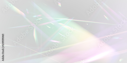 Png Background with light bokeh effect. Gorgeous Christmas background with glowing dust. Png Rainbow light and crystal dust. Png Crystal shimmering with rainbow effect. 