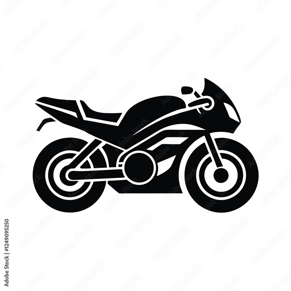 Fototapeta premium motorcycle on a white background