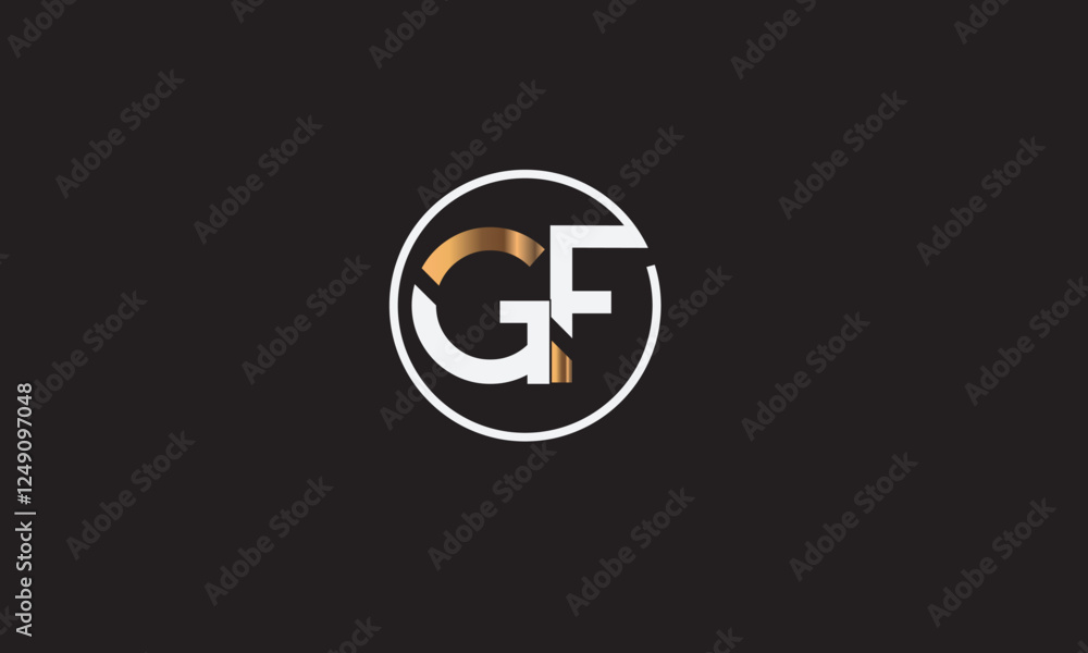 GF, FG, F, G Abstract Letters Logo Monogram GF, FG, F, G Abstract Letters Logo Monogram