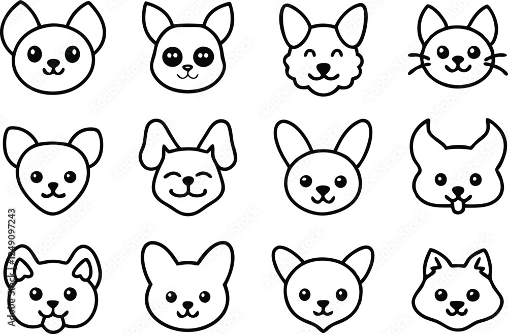 set of funny animals set of funny animals