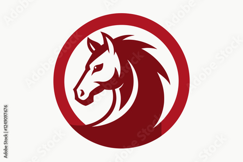 vector image of a horse