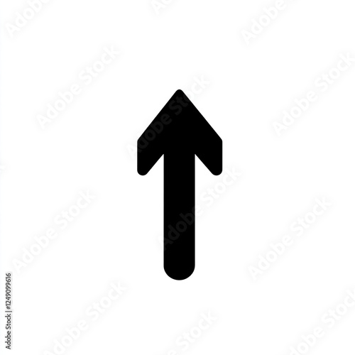 Black arrow symbol pointing upward on white background Free Download Black arrow symbol pointing upward on white background - GFXLoad