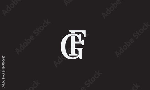 GF, FG, F, G Abstract Letters Logo Monogram