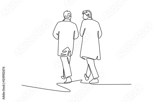 Hospital activity concept. Single line draw design vector graphic illustration.	