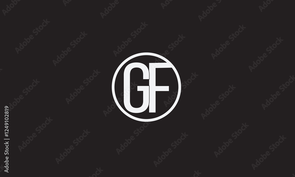 GF, FG, F, G Abstract Letters Logo Monogram GF, FG, F, G Abstract Letters Logo Monogram