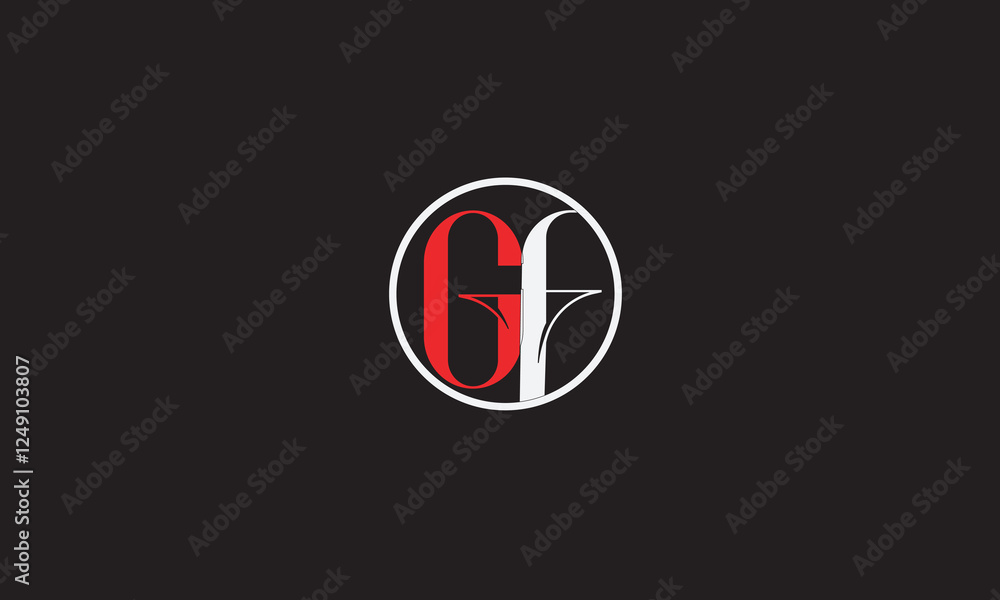 GF, FG, F, G Abstract Letters Logo Monogram GF, FG, F, G Abstract Letters Logo Monogram