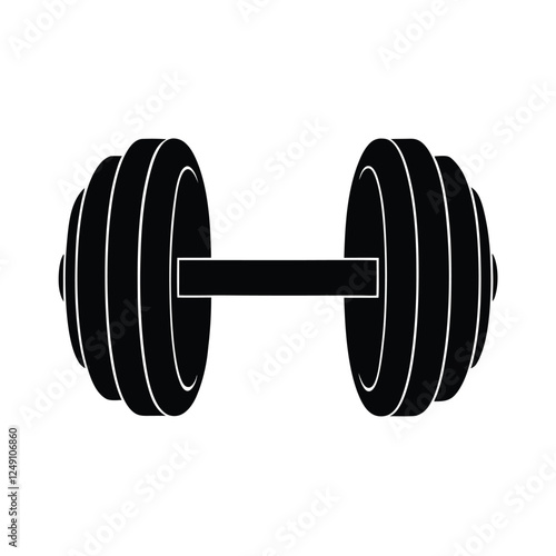 dumbbell isolated on white background