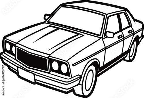 car silhouettes set - vector