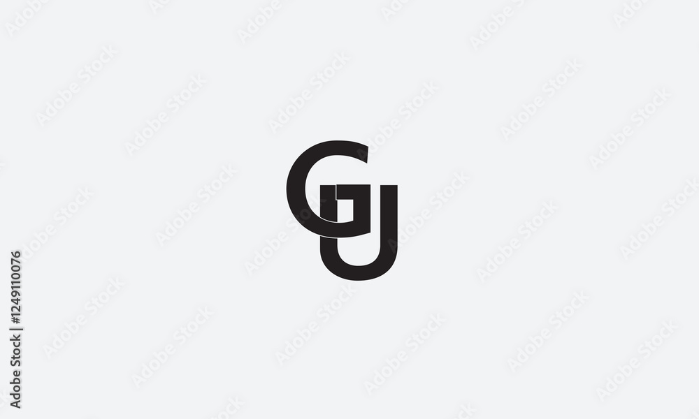GU, UG, U, G Abstract Letters Logo Monogram GU, UG, U, G Abstract Letters Logo Monogram