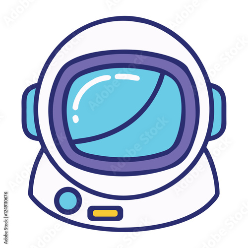 Space Walk Astronaut Helmet Icon