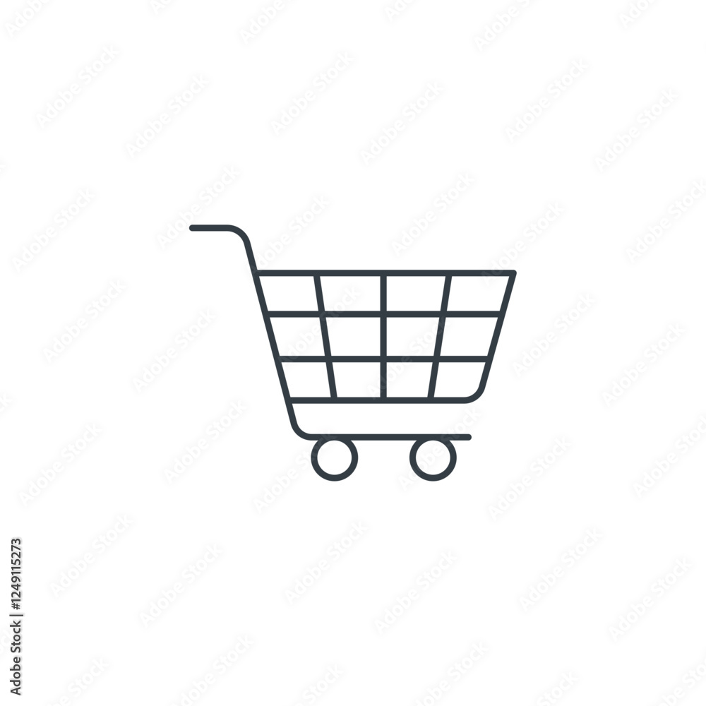 Shopping Cart icon symbol vector illustration isolated on white background Shopping Cart icon symbol vector illustration isolated on white background