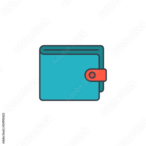Wallpaper Mural Wallet icon symbol vector illustration isolated on white background Torontodigital.ca