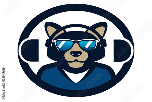 . The dog has a bold expression