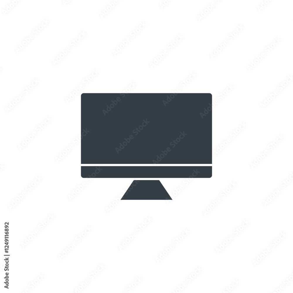 Computer icon symbol vector illustration isolated on white background Computer icon symbol vector illustration isolated on white background