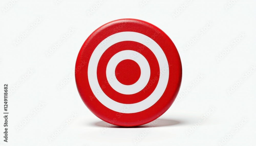 Vibrant Red and White Circular Tart Against a Crisp White Background: Striking Contrast Visualization Vibrant Red and White Circular Tart Against a Crisp White Background: Striking Contrast Visualization