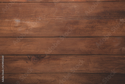 Aged and Weathered Wood Plank Background. Dark Brown Wooden Surface with Detailed Texture 