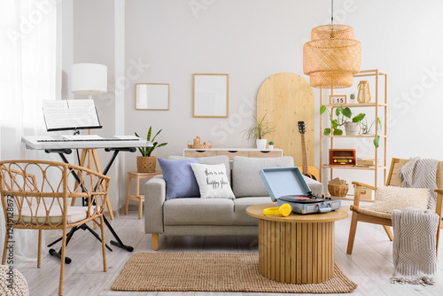 Interior of living room wit...