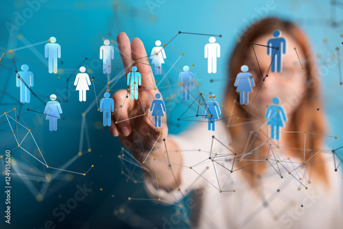 Global network. Blockchain....