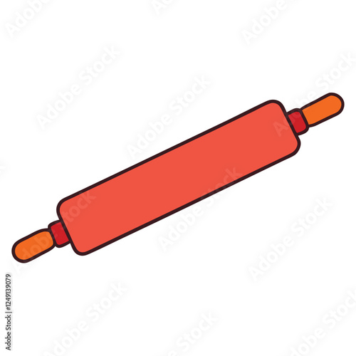 Baking Essentials Rolling Pin Illustration