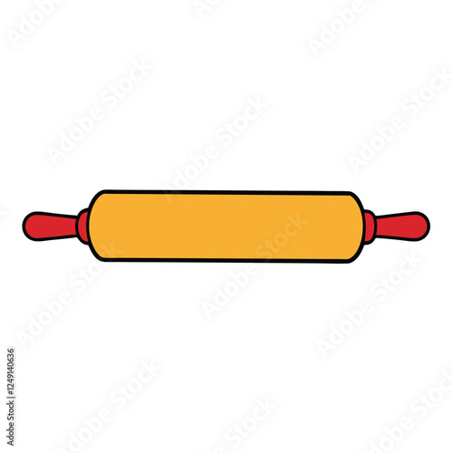 Baking Essentials Rolling Pin Illustration